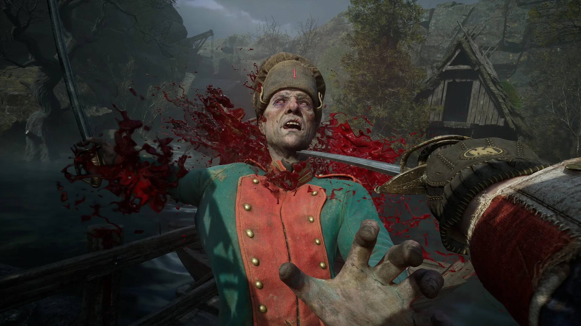 Valor Mortis first-person combat in an official Steam screenshot